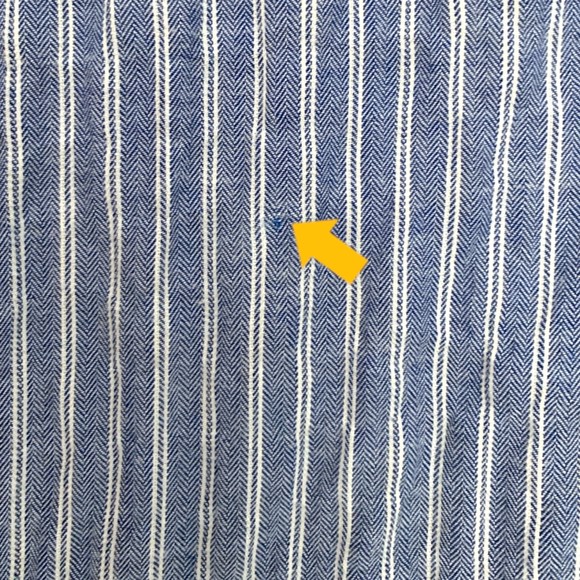 Isabella Sinclair Women's Blue Striped Fit & Flare Dress Tie Waist Size Small - Picture 11 of 11